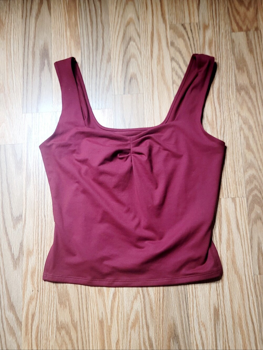 Trendy Queen Square Neck Tank Top - Small